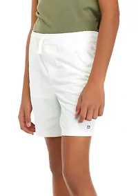 Boys 8-20 Solid Twill Deck Shorts