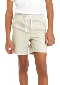 Boys 8-20 Solid Twill Deck Shorts