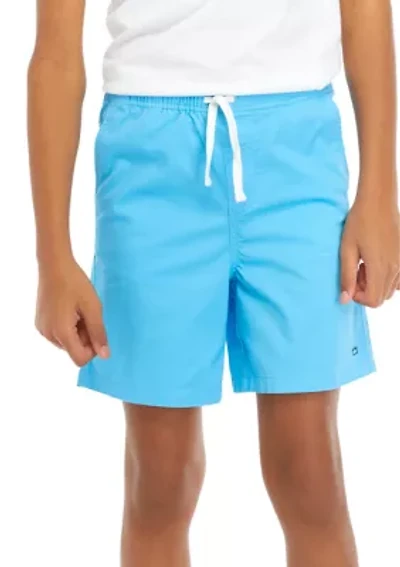 Boys 8-20 Solid Twill Deck Shorts