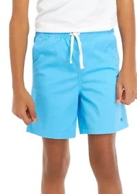 Boys 8-20 Solid Twill Deck Shorts