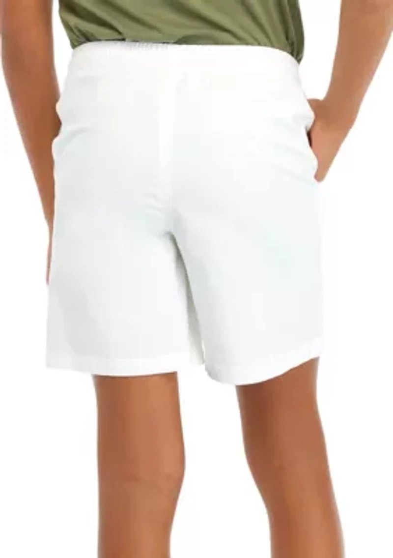 Boys 8-20 Solid Twill Deck Shorts