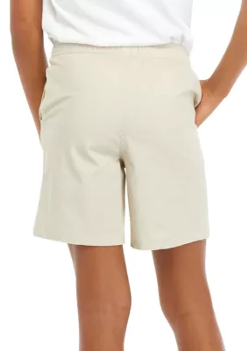 Boys 8-20 Solid Twill Deck Shorts