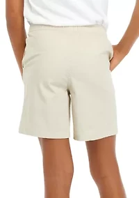 Boys 8-20 Solid Twill Deck Shorts