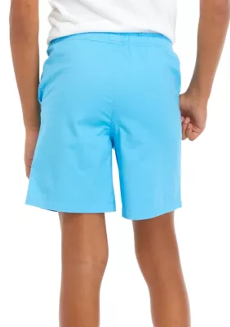 Boys 8-20 Solid Twill Deck Shorts