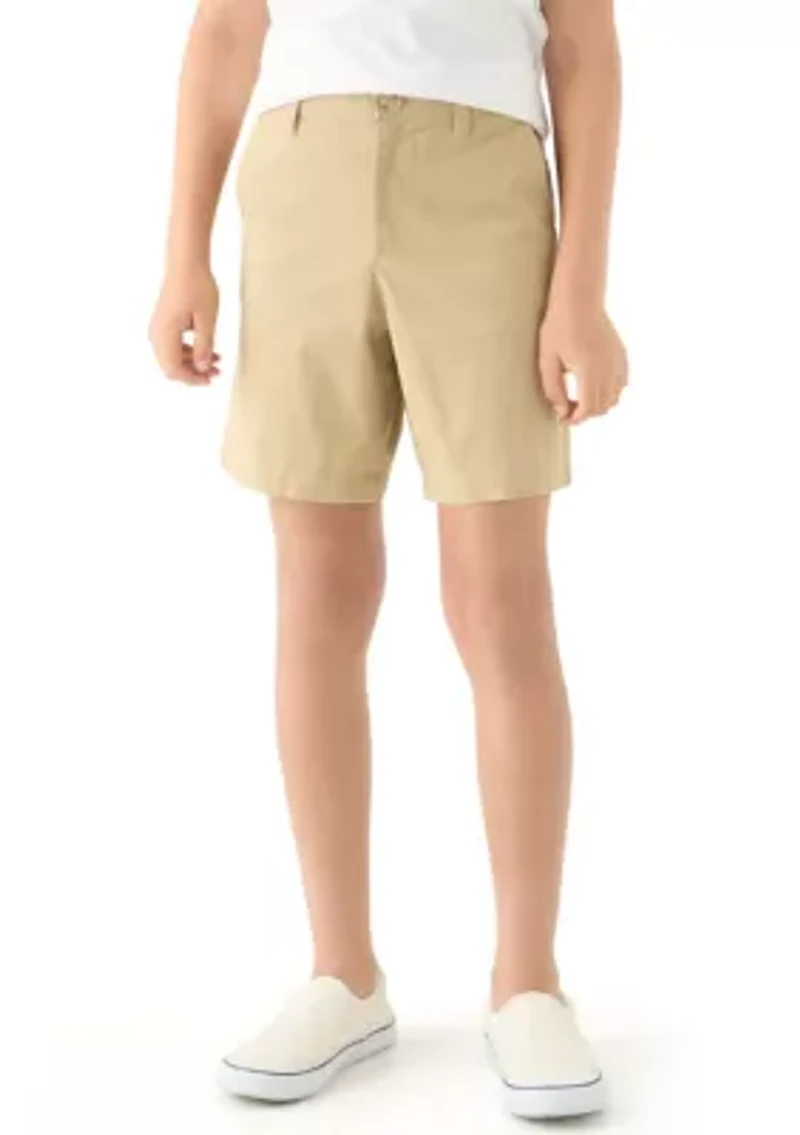Boys 8-20 Twill Solid Shorts