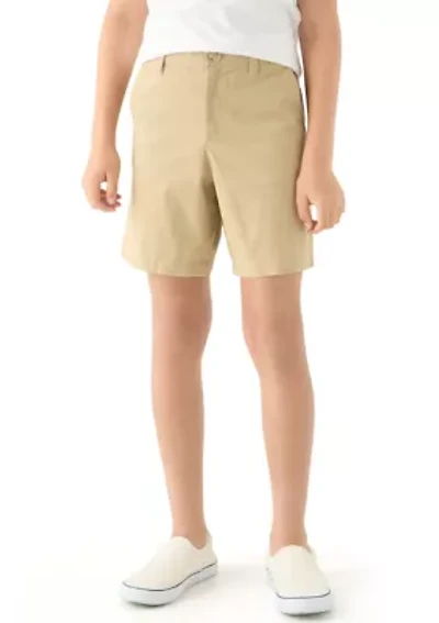 Boys 8-20 Twill Solid Shorts