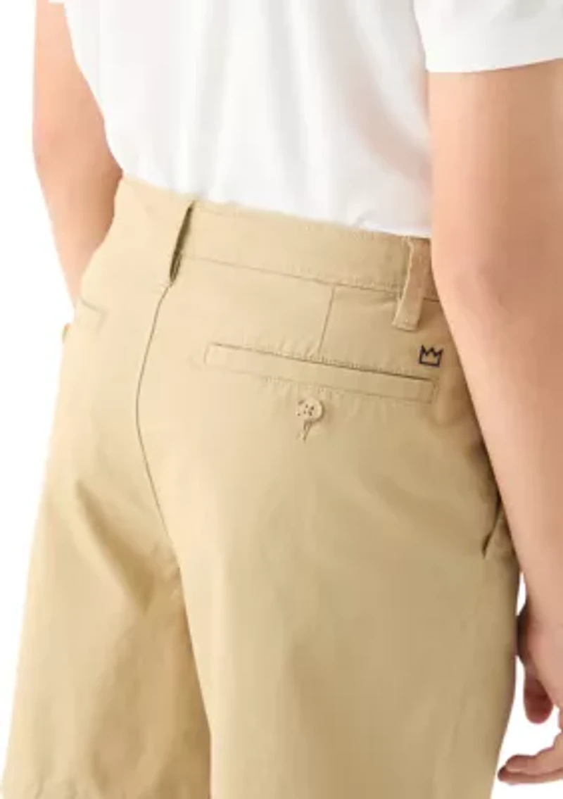 Boys 8-20 Twill Solid Shorts