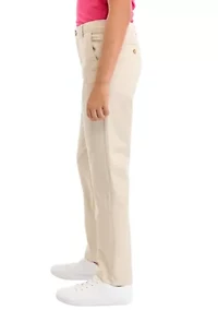 Boys 8-20 Twill Solid Pants