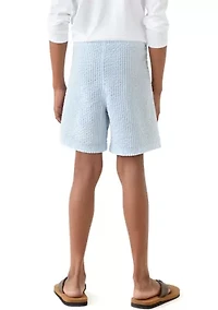 Boys 8-20 Seersucker Deck Shorts