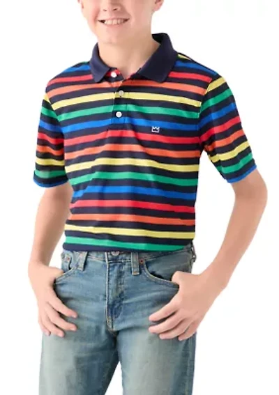 Boys 8-20 Stripe Performance Polo Shirt