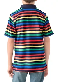 Boys 8-20 Stripe Performance Polo Shirt