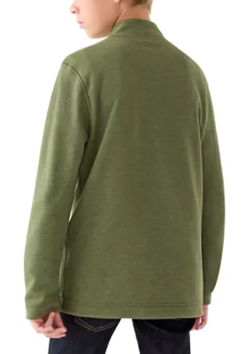 Boys 8-20 Reversible Quarter Zip Pullover
