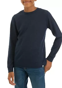 Boys 8-20 Thermal Crew Neck Shirt