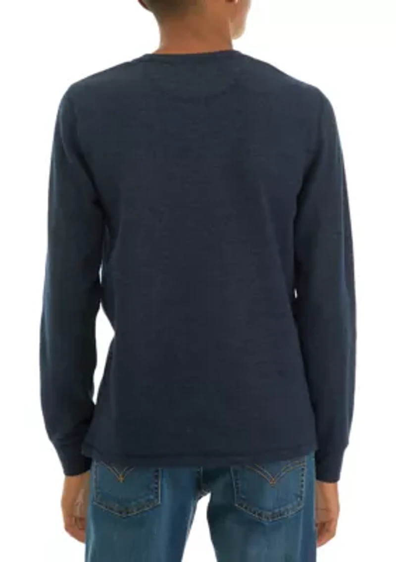 Boys 8-20 Thermal Crew Neck Shirt