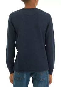 Boys 8-20 Thermal Crew Neck Shirt