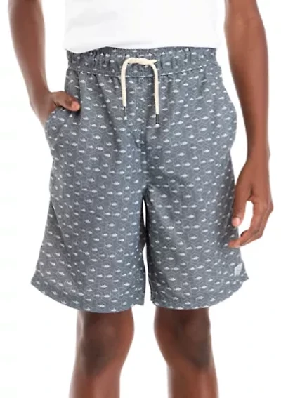 Boys 8-20 Printed Woven Pull On Shorts