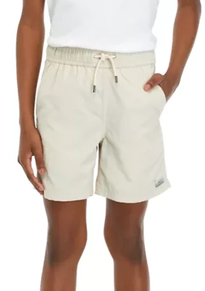 Boys 8-20 Solid Woven Shorts
