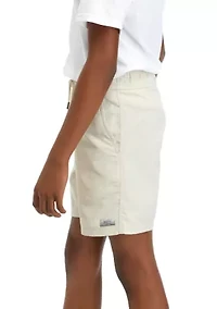 Boys 8-20 Solid Woven Shorts