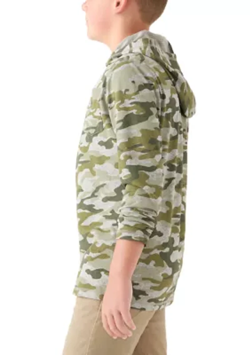 Boys 8-20 Long Sleeve Jaspe Hoodie