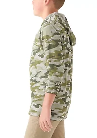 Boys 8-20 Long Sleeve Jaspe Hoodie