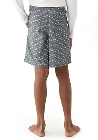 Boys 8-20 Shark Printed Swim Trunks