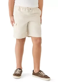 Boys 8-20 Woven Pull On Cargo Shorts