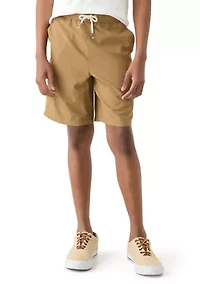 Boys 8-20 Woven Pull On Cargo Shorts