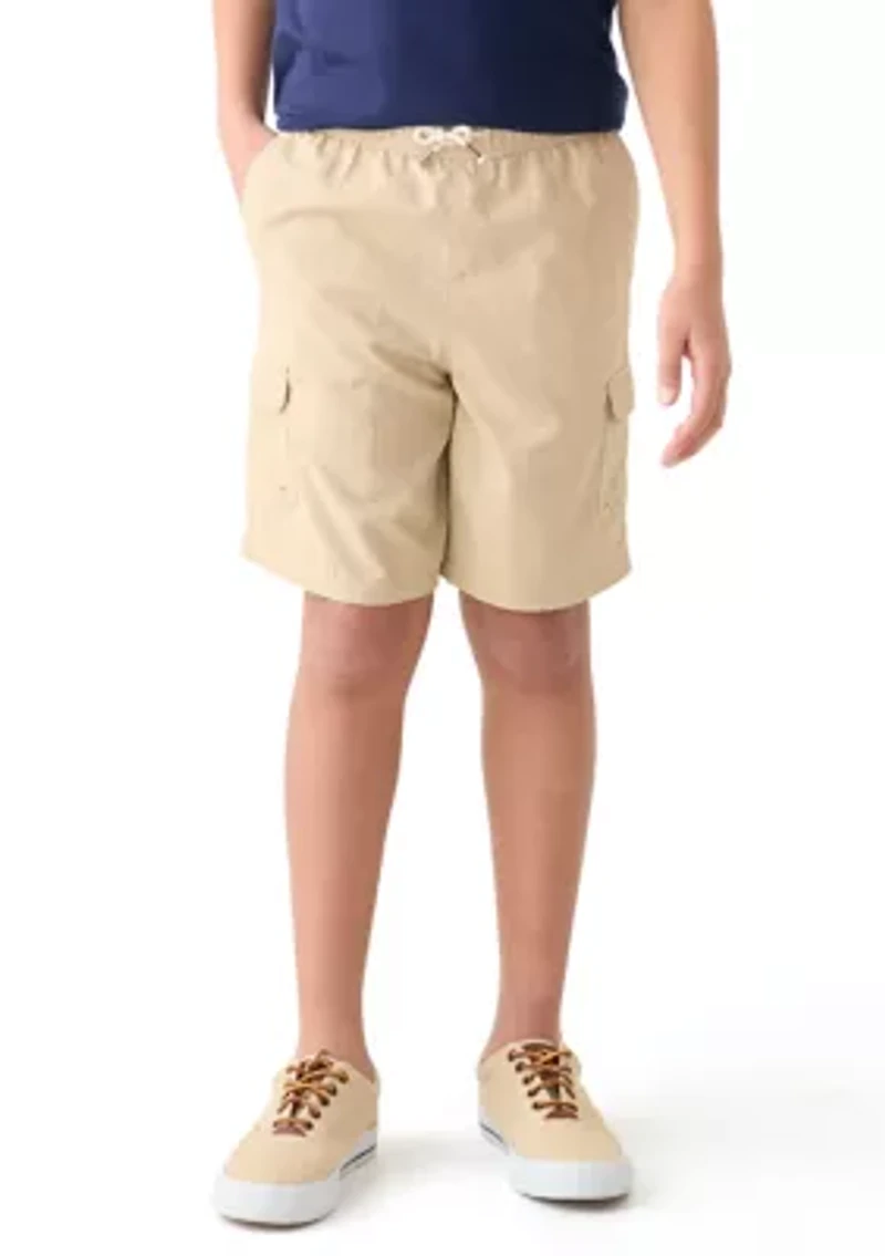 Boys 8-20 Woven Pull On Cargo Shorts