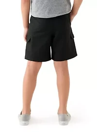 Boys 8-20 Woven Pull On Cargo Shorts