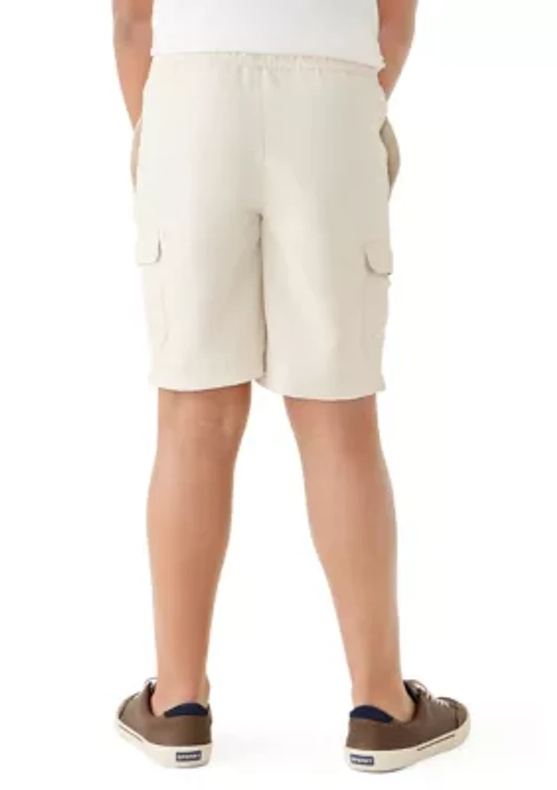 Boys 8-20 Woven Pull On Cargo Shorts