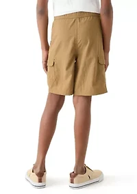 Boys 8-20 Woven Pull On Cargo Shorts