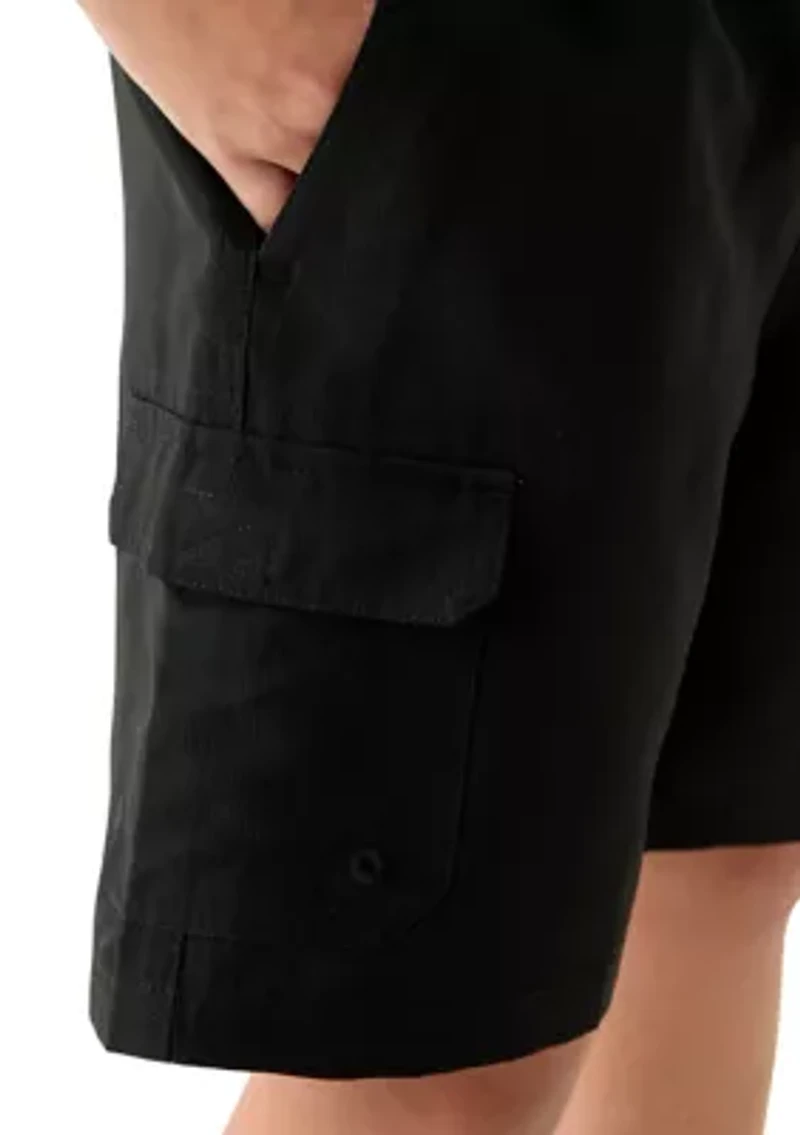 Boys 8-20 Woven Pull On Cargo Shorts