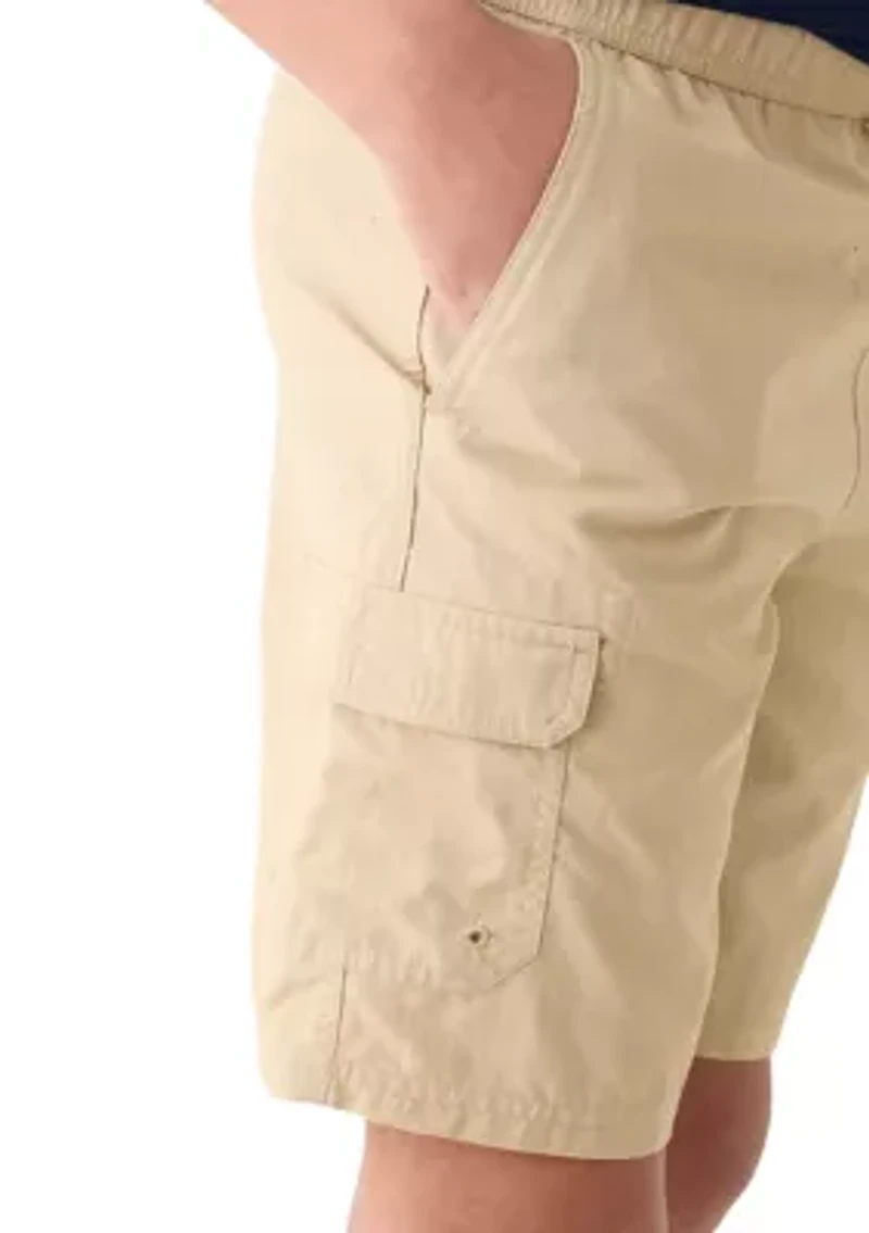 Boys 8-20 Woven Pull On Cargo Shorts