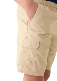 Boys 8-20 Woven Pull On Cargo Shorts