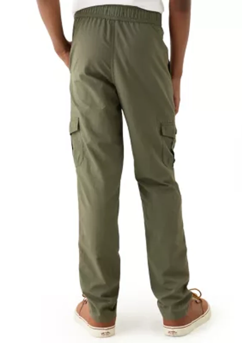Boys 8-20 Woven Pull On Cargo Pants