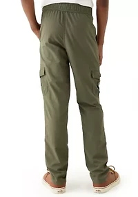 Boys 8-20 Woven Pull On Cargo Pants