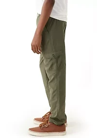 Boys 8-20 Woven Pull On Cargo Pants