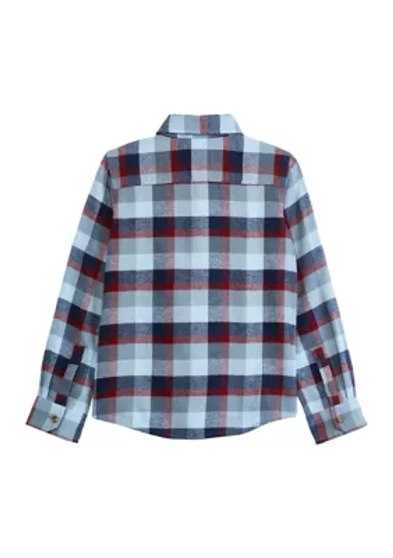 Boys 4-7 Long Sleeve Flannel Shirt