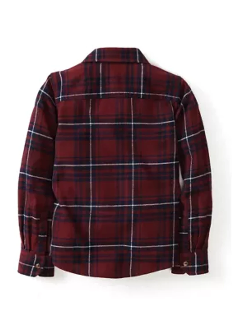 Boys 4-7 Yarn Dyed Long Sleeve Flannel Shirt