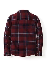Boys 4-7 Yarn Dyed Long Sleeve Flannel Shirt