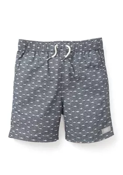 Boys 4-7 Printed Swim Trunks