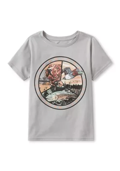 Boys 4-7 Short Sleeve Front Graphic Tee