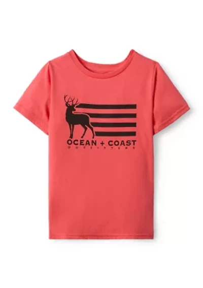 Boys 4-7 Short Sleeve Front Graphic Tee