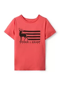 Boys 4-7 Short Sleeve Front Graphic Tee