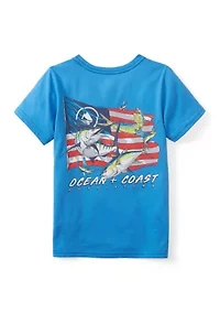 Boys 4-7 Short Sleeve Front Graphic Tee