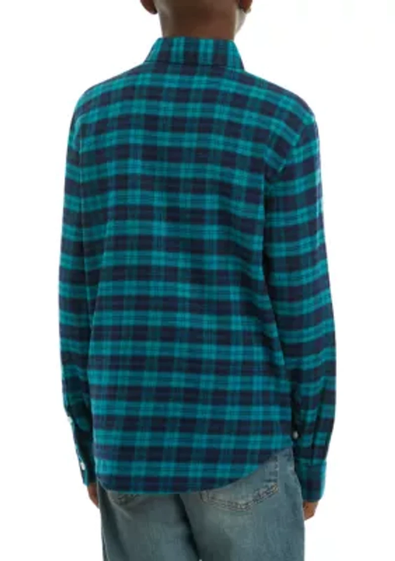 Boys 8-20 Yarn Dyed Flannel Shirt