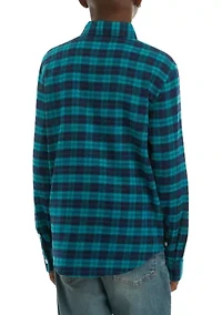 Boys 8-20 Yarn Dyed Flannel Shirt