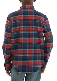 Boys 8-20 Yarn Dyed Flannel Shirt