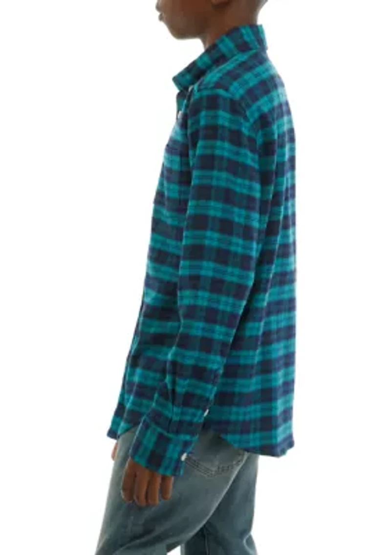 Boys 8-20 Yarn Dyed Flannel Shirt