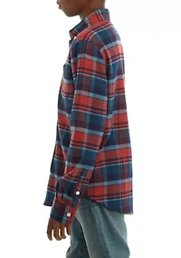 Boys 8-20 Yarn Dyed Flannel Shirt